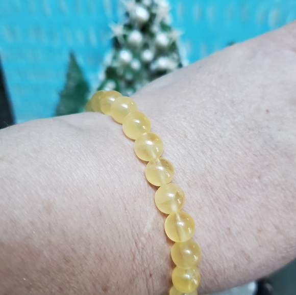 High Grade Orange Calcite Crystal Beaded Bracelet Gift Boxed Handmade USA - Picture 5 of 5